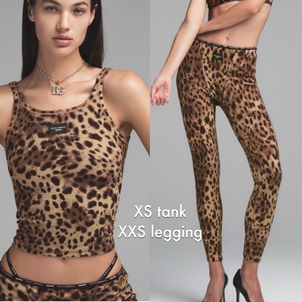 Skims Dolce & gabbana cotton rib set XXS • XS